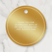 Love Is Poppin -'s結婚ブライダルシャワーありがとう フェイバータグ (裏面)