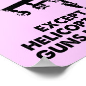 Love Is Strong Funny Poster Sign ポスター (角)