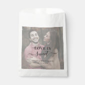 Love Is SweetモダンエレガントシンプルPhoto結婚's フェイバーバッグ (正面)