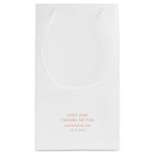 "Love is Sweet" ウェディングギフトバッグ スモールペーパーバッグ (裏面)