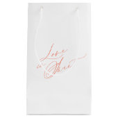 "Love is Sweet" ウェディングギフトバッグ スモールペーパーバッグ (正面)