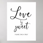 Love is Sweet ブライダルシャワーサイン ポスター (正面)