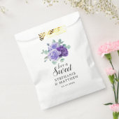 Love Is Sweet Purple Blooms Eucalyptus Wedding フェイバーバッグ (封をした状態)