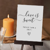 Love is Sweet Sign Printable, Minimalist 結婚's 招待状