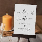 Love is Sweet Sign Printable, Minimalist 結婚's 招待状
