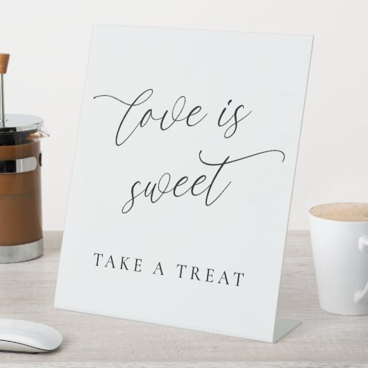 Love Is Sweet Tabletop Pedestal Sign – Dessert  台座サイン (インサイチュ)