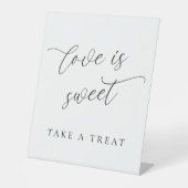 Love Is Sweet Tabletop Pedestal Sign – Dessert 台座サイン (正面)
