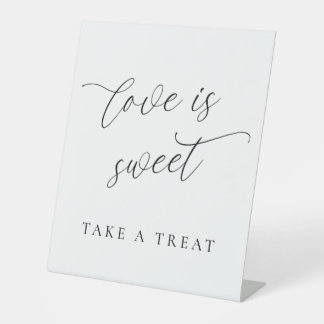 Love Is Sweet Tabletop Pedestal Sign – Dessert  台座サイン