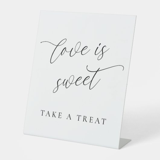 Love Is Sweet Tabletop Pedestal Sign – Dessert  台座サイン (正面)