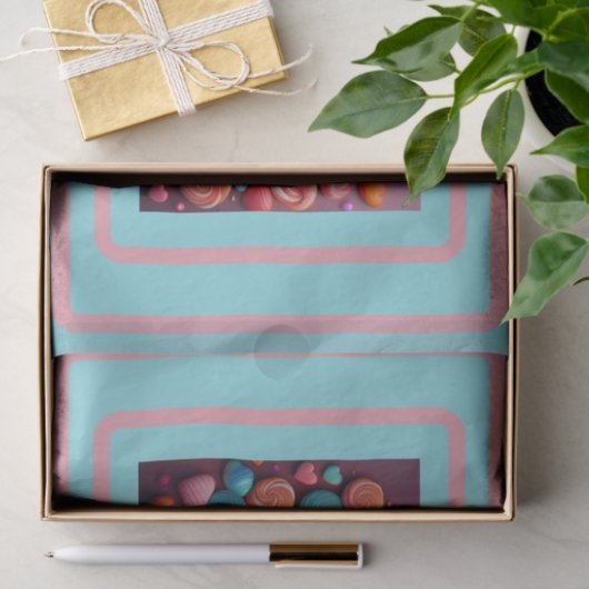 Love Is Sweet Valentine Wedding Typography 薄葉紙 (ギフト)