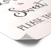 Love is Sweet Wedding Poster Print ポスター (角)