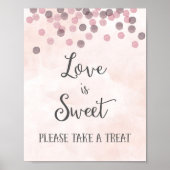 Love is Sweet Wedding Poster Print ポスター (正面)