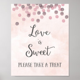 Love is Sweet Wedding Poster Print ポスター