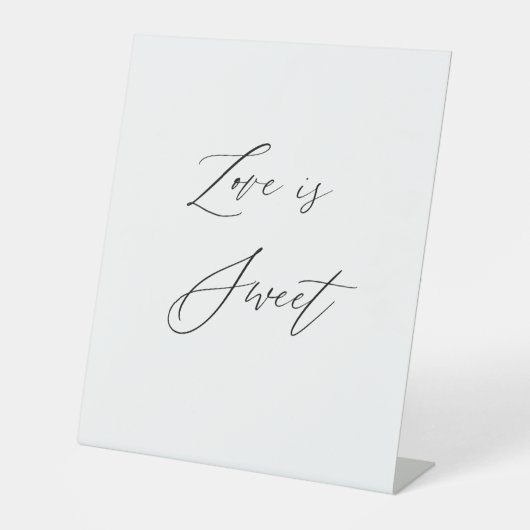 Love Is Sweet Wedding Sign | Dessert Table Sign | 台座サイン (正面)