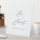 Love Is Sweet Wedding Sign | Dessert Table Top 台座サイン (インサイチュ)