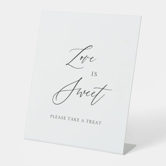 Love Is Sweet Wedding Sign | Dessert Table Top 台座サイン (正面)