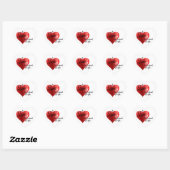 Love is the bread of life heart shaped sticker ハートシール (シート)