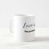 Love is...The Greatest Gift Mug – A Daily Reminder コーヒーマグカップ (正面左)