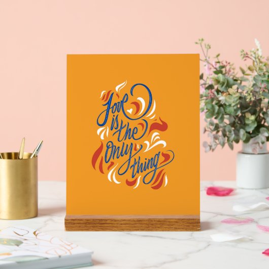 Love is the only thing アクリルサイン (ウェディング)