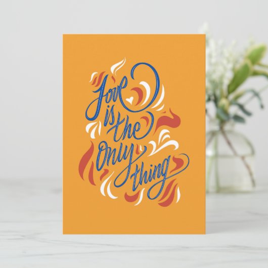 Love is the only thing - サンキューカード (スタンド正面)