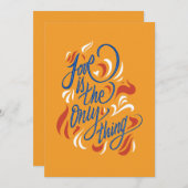 Love is the only thing - サンキューカード (正面/裏面)