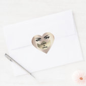 Love Is Virus Coronavirus Lashesメイクアップ顔マスク ハートシール (封筒)