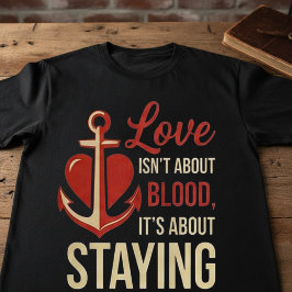 Love Isn’t About Blood | Family Loyalty Quote  Tシャツ