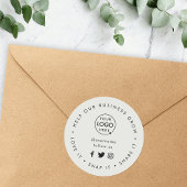 Love itスナップit共有 |灰色のビジネスロゴ ラウンドシール