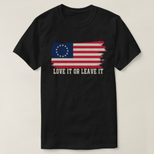 LOVE IT OR ITラッシュリ離れンボーのロス国旗 Tシャツ