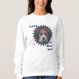 Love Jack Russell Terrier ビンテージ風♡ スウェットシャツ