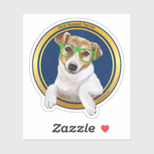 Love Jack Russell Terrier ワンポイントオリジナルステッカー♡ シール
