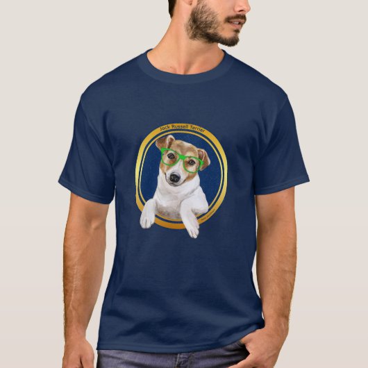 Love Jack Russell Terrier ワンポイントオリジナルメンズ♡ Tシャツ (正面)