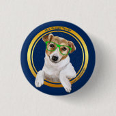 Love Jack Russell Terrier ワンポイントオリジナル♡ 缶バッジ (正面)
