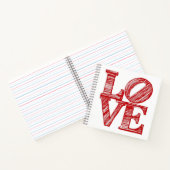 LOVE Journals , Valentine's day gift Notebook ノートブック (内部)