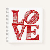 LOVE Journals , Valentine's day gift Notebook ノートブック (正面)