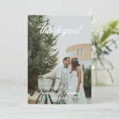 Love & Joyカスタムウェディングフォトをありがとう サンキューカード (スタンド正面)