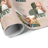 Love Joyフォトコラージュモダンに感謝 ラッピングペーパー (ロールコーナー)