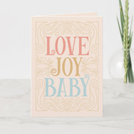 Love Joy Baby - New Baby Congratulations カード