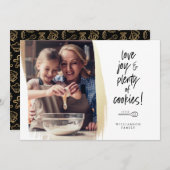 Love Joy & Bourty of Cookieファミリーベーキング写真 シーズンカード (正面/裏面)
