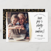 Love Joy & Bourty of Cookieファミリーベーキング写真 シーズンカード (正面/裏面)