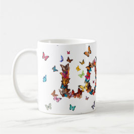 LOVE Joy Butterflies | Inspirational Motivational コーヒーマグカップ