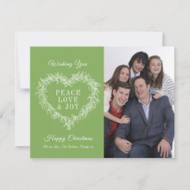 Love joy green mistletoeハート写真クリスマス
