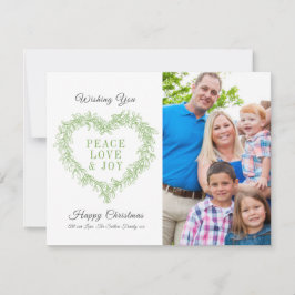 Love joy green mistletoeハート写真クリスマス