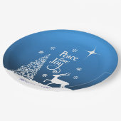 Love, Joy, Peace, Christmas - Personalize ペーパープレート (アングル)