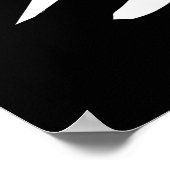 Love Kanji Symbol Japanese Calligraphy ポスター (角)