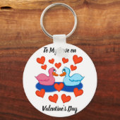 Love Keychainのアヒル キーホルダー (正面)