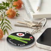 Love Keychainのアリゲーター キーホルダー (正面右)