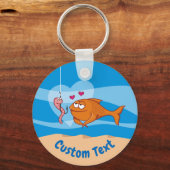 Love Keychainの魚と餌 キーホルダー (正面)