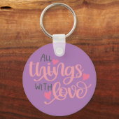 Love Keychainを使って キーホルダー (正面)
