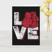 Love - Kickboxer Kickboxing Fitness Workout Martia カード (黄色い花)